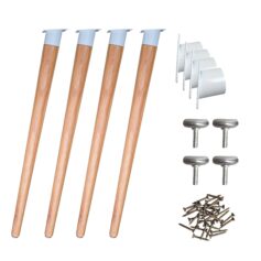 Design Tafelpoot "Toon" Eikenhout 71cm schuin | set 4 st.